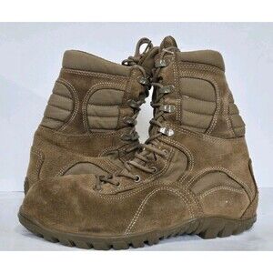 Belleville Boots Mens 9.5  533ST Steel Toe Military Hot Weather Jungle Tan Suede